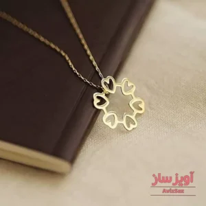 گردنبند گل عشق کد 100178