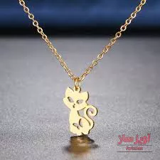 گردنبند گربه فانتزی با پروانه کد 100187