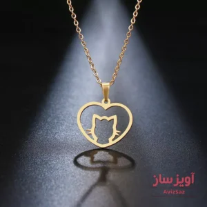 گردنبند کیتی با طرح قلب کد 100197