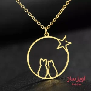 گردنبند گربه و ستاره کد 100201