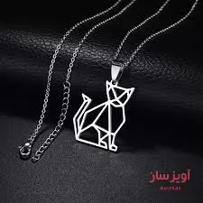 گردنبند گربه خطی کد 100209