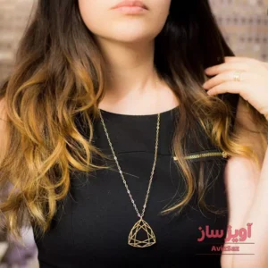 گردنبند الماس هندسی کد 100236