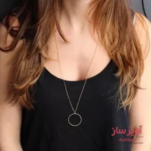 گردنبند دایره هندسی کد 100238
