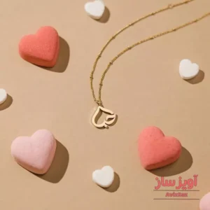 گردنبند حب طرح قلب کد 100241