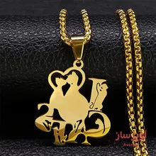 گردنبند عشق گربه کد 100246