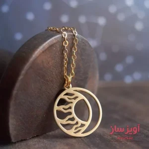 گردنبند خورشید ماه کد 100285