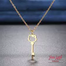 گردنبند کیتی با طرح کلید کد 100286