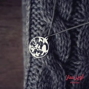 گردنبند پرنده و شاخه کد 100295