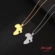 گردنبند نقشه افریقا کد 100322