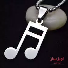گردنبند نوت موسیقی کد 100335