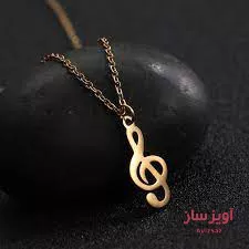 گردنبند نوت موسیقی کد 100339
