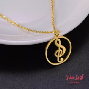 گردنبند نوت موزیک کد 100344
