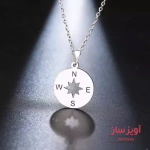 گردنبند قطب نما با ستاره شمالی کد 100358