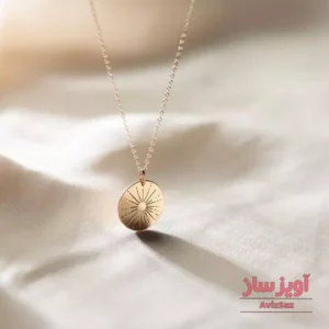 گردنبند پرتو افتاب کد 100386