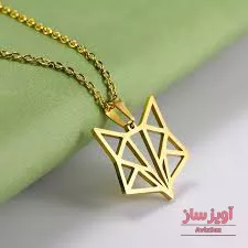 گردنبند روباه هندسی کد 100412