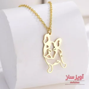 گردنبند سگ بولداگ کد 100427