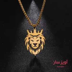 گردنبند شیر و شاه کد 100458