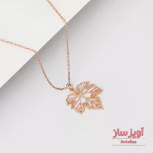 گردنبند برگ پاییزی کد 100612