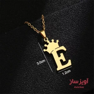 گردنبند حرف انگلیسی E کد 100637