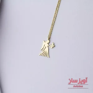 گردنبند فرشته با گل کد 100649