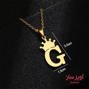 گردنبند حرف انگلیسی G کد 100657
