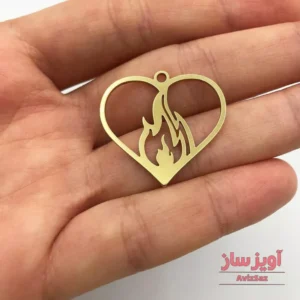 گردنبند قلب آتشین کد 100666