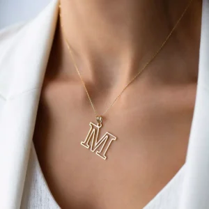 گردنبند حرف انگلیسی M کد 100749