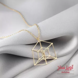 گردنبند مکعب 3 بعدی کد 100771