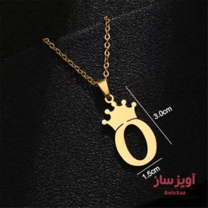 گردنبند حرف انگلیسی O کد 100789