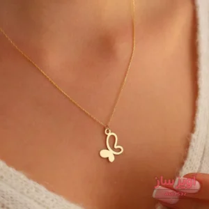 گردنبند پروانه کد 100808