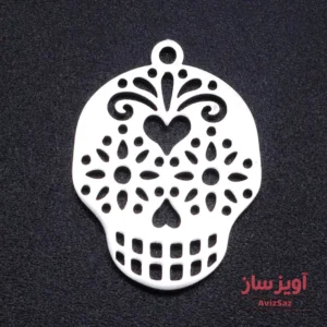 گردنبند اسکلت و قلب کد 100967