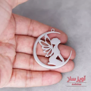 گردنبند فرشته و ماه کد 100990