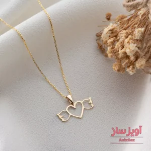 گردنبند قلب فرشته کد 101035