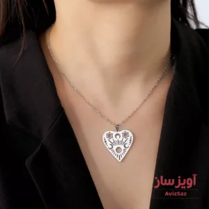 گردنبند قلب و ماه کد 101084