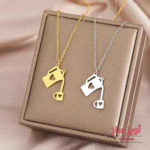 گردنبند لیوان قلب کد 101089