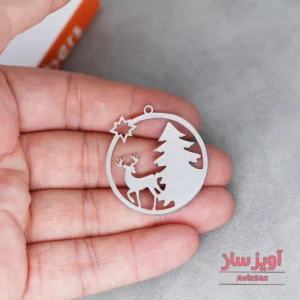 گردنبند گوزن و درخت کاج کد 101129