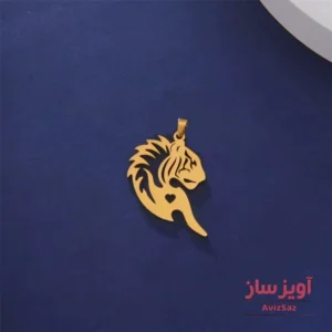 گردنبند ببر با طرح قلب کد 101170