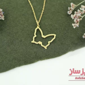 گردنبند پروانه کد 101225