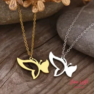 گردنبند پروانه فانتزی کد 101230