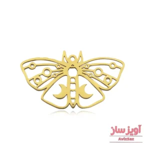 گردنبند شاپرک و ماه کد 101248