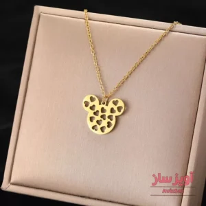 گردنبند قلب و میکی موس کد 101264