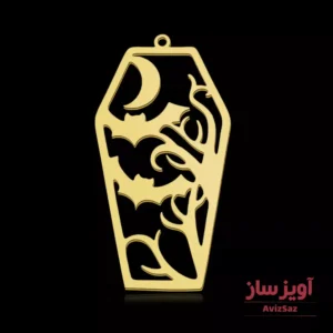 گردنبند خفاش و درخت و ماه کد 101281