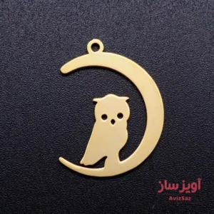 گردنبند جغد و ماه کد 101319