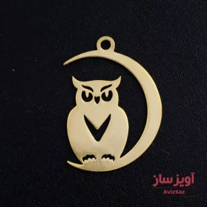 گردنبند جغد و ماه کد 101322