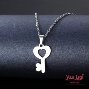 گردنبند کلید قلب کد 101401