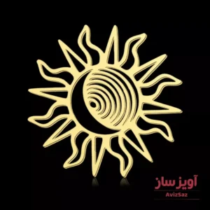 گردنبند خورشید و ماه کد 101475
