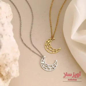 گردنبند ماه هندسی کد 101487