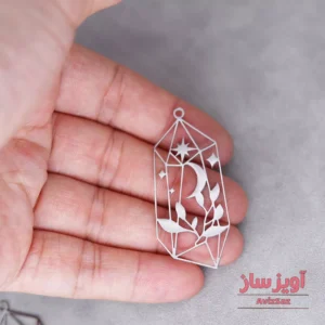 گردنبند کریستال و ماه کد 101497