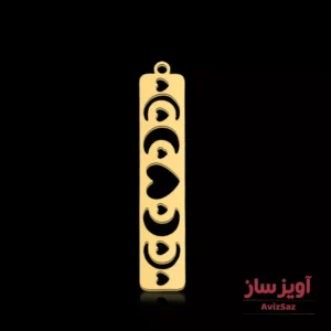 گردنبند ماه و قلب کد 101500