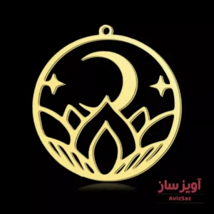 گردنبند ماه و گل کد 101518